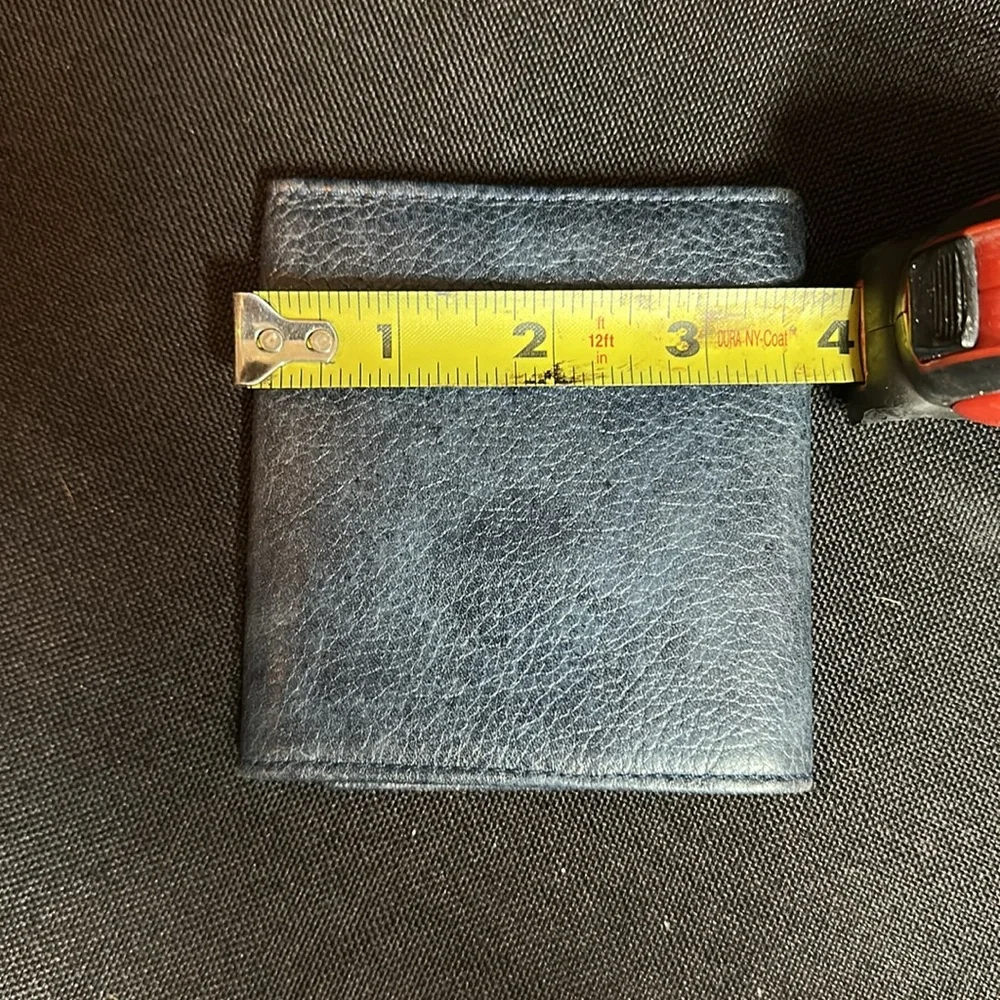 JP Ourse & Cie (Bolivia) Blue slim trifold wallet